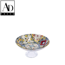 AD TREND - ALZATA VETRO ASSORTITA 2 DECORI DIAM 21 X H10