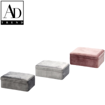 AD TREND - PORTAGIOIE VELLUTO ASSORTITO 3 COLORI CM 17X13XH8