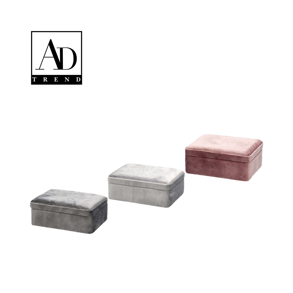 AD TREND - PORTAGIOIE VELLUTO ASSORTITO 3 COLORI CM 17X13XH8