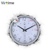 VIRTIME - OROLOGIO PARETE ABS DIAM. 25,4 CM MOVIMENTO SWP SILENZIOSO