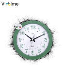 VIRTIME - OROLOGIO PARETE ABS DIAM. 20,5 CM MOVIMENTO SWP SILENZIOSO -SOLID- QUAD. BIANCO VARIE COLORAZIONI