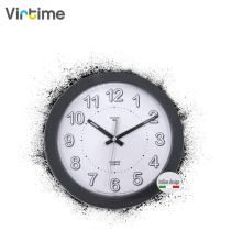 VIRTIME - OROLOGIO PARETE ABS DIAM. 20,5 CM MOVIMENTO SWP SILENZIOSO -SOLID- QUAD. BIANCO VARIE COLORAZIONI