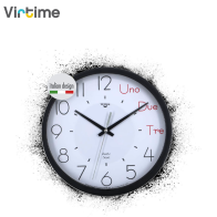 VIRTIME - OROLOGIO PARETE ABS DIAM. 23,2 CM MOVIMENTO SWP SILENZIOSO - QUAD. BIANCO
