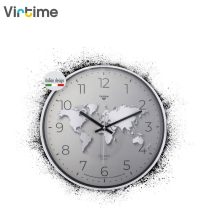 VIRTIME - OROLOGIO PARETE ABS DIAM. 30,5 CM MOVIMENTO SWP SILENZIOSO QUAD. WORLD