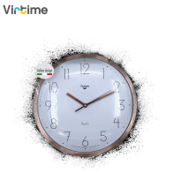 VIRTIME - OROLOGIO PARETE ABS TONDO DIAM. 33 CM CROMATO