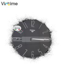 VIRTIME - OROLOGIO PARETE ABS TONDO DIAM. 36 CM NUMERI ARABI