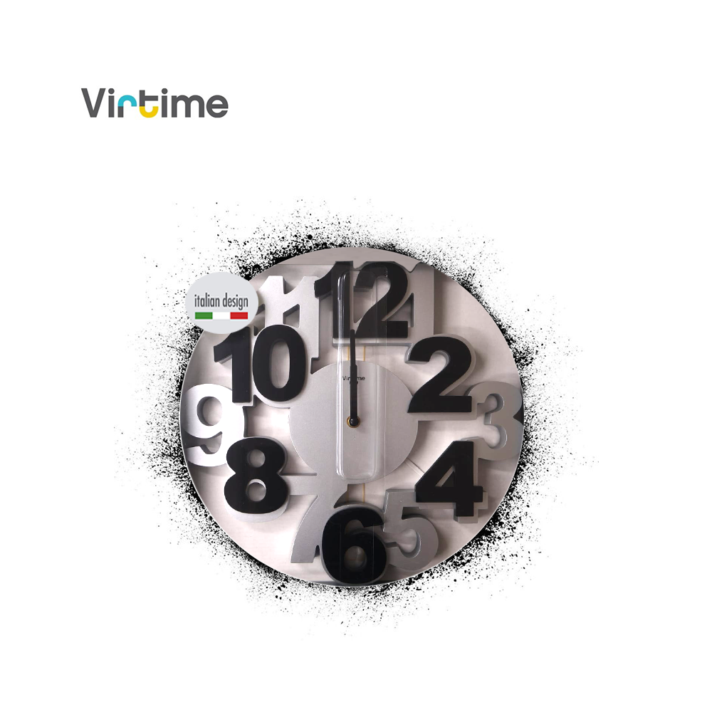 VIRTIME - OROLOGIO PARETE ABS BIG NUMBERS DIAM. 35 CM