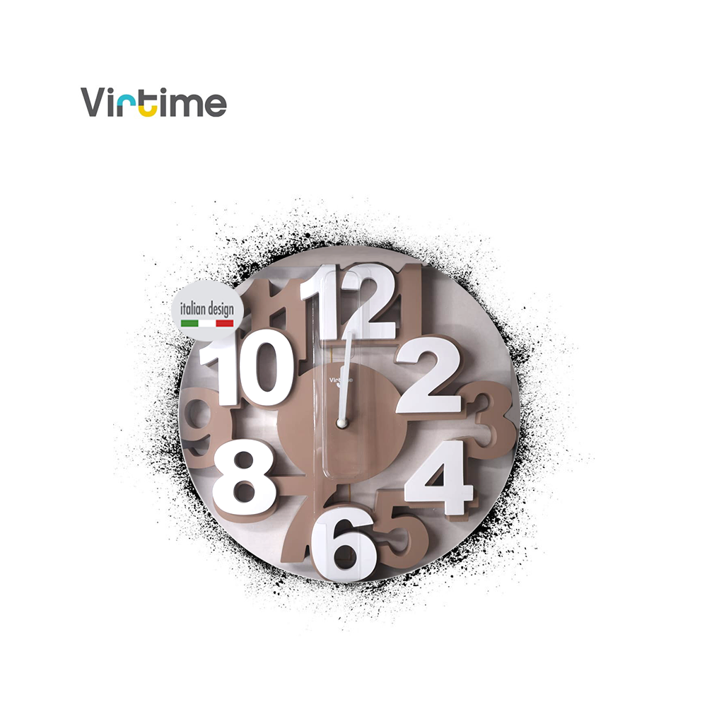VIRTIME - OROLOGIO DA PARETE ABS BIG NUMBERS DIAM. 35 CM