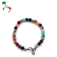 BRACCIALE CON PIETRE DURE "MADE IN ITALY"