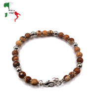 BRACCIALE CON PIETRE DURE "MADE IN ITALY"