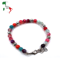 BRACCIALE CON PIETRE DURE "MADE IN ITALY"