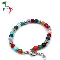 BRACCIALE CON PIETRE DURE "MADE IN ITALY"