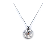 COLLANA UOMO IN ACCIAIO CON CIONDOLO ELEMENTO COMANDI NAVE