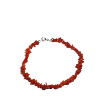 BRACCIALE IN VERO CORALLO REALIZZATO A MANO "MADE IN ITALY"