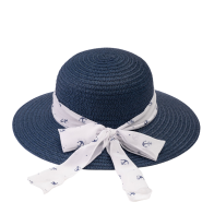DIVINA COSTIERA - CAPPELLO DONNA CON NASTRO DESIGN ANCORE