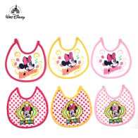 DISNEY BABY - BAVAGLINO IN SPUGNA PLASTIFICATA MINNIE MOUSE SET 6 PZ