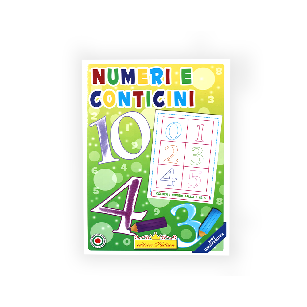 HEDISON EDITRICE - NUMERI E CONTICINI LIBRO DA COLORARE