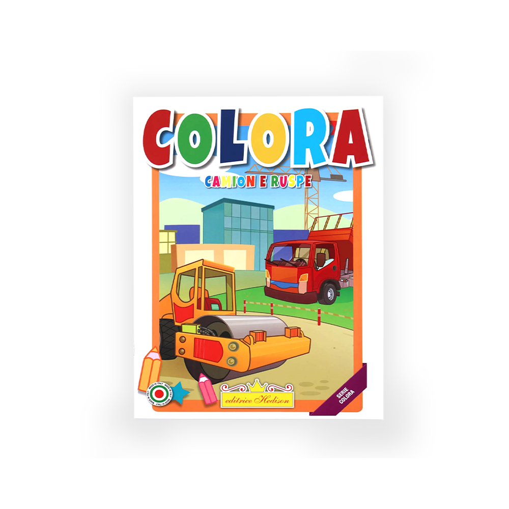 HEDISON EDITRICE - COLORA CAMION E RUSPE LIBRO DA COLORARE HEDISON EDITRICE - COLORA CAMION E RUSPE LIBRO DA COLORARE