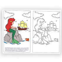 HEDISON EDITRICE - LA SIRENETTA LIBRO DA COLORARE SERIE FAVOLA DA LEGGERE E COLORARE.