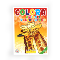 HEDISON EDITRICE - ANIMALI DELLA SAVANA - LIBRO DA COLORARE SERIE NATURA.