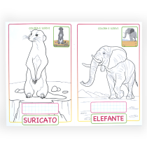 HEDISON EDITRICE - ANIMALI DELLA SAVANA - LIBRO DA COLORARE SERIE NATURA.