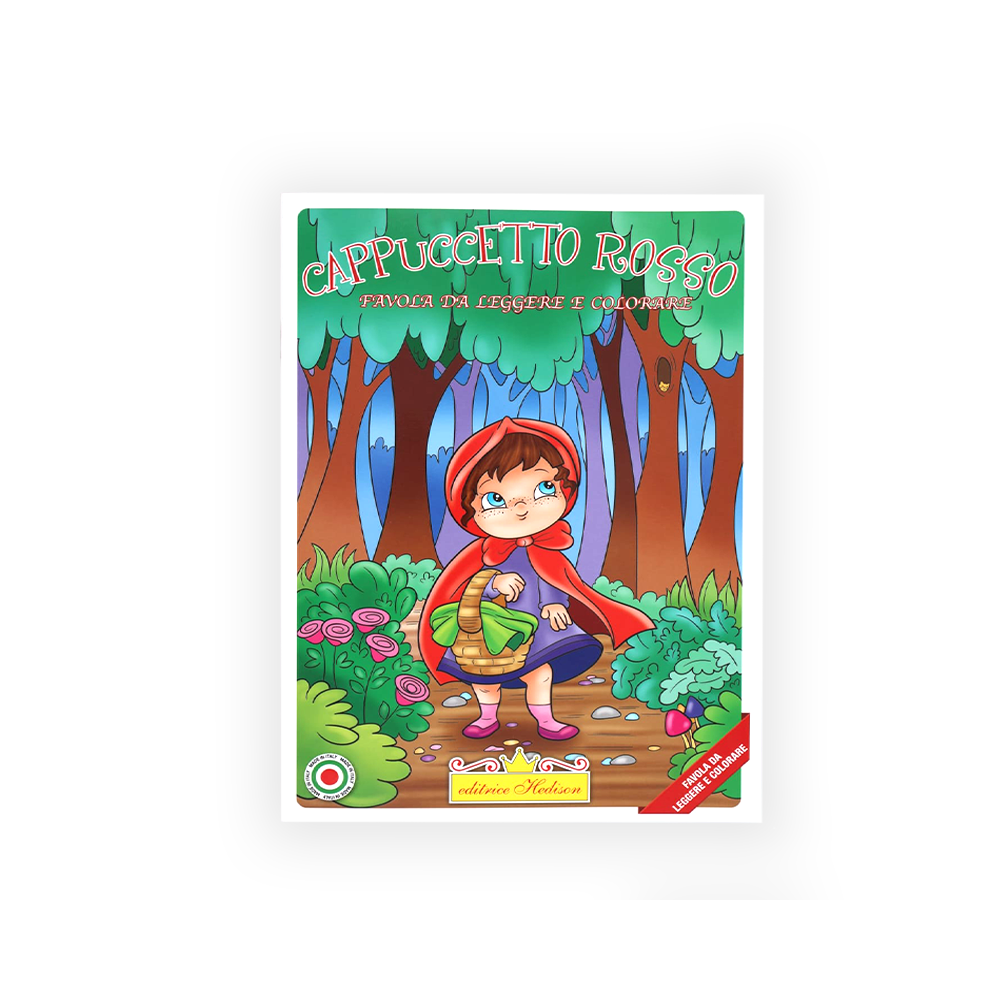 HEDISON EDITRICE - CAPPUCCETTO ROSSO LIBRO DA COLORARE SERIE FAVOLA DA LEGGERE E COLORARE.