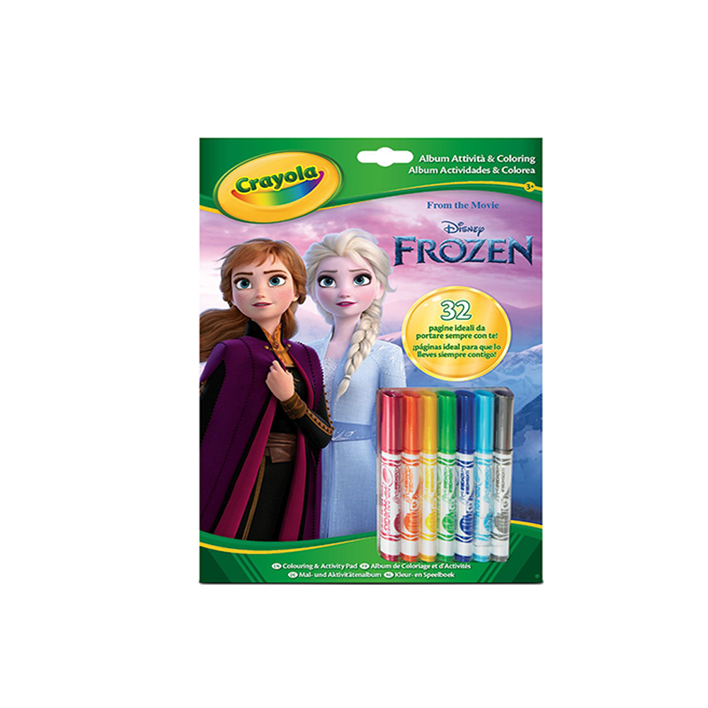 CRAYOLA - ALBUM ATTIVITA' & COLORING DISNEY FROZEN 3+