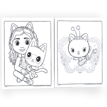 CRAYOLA - ALBUM ADESIVI-COLORING GABBY'S DOLLHOUSE 3+