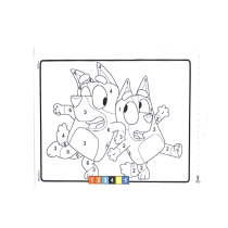 CRAYOLA - ALBUM COLORA CON I NUMERI BLUEY 3+