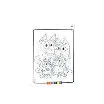 CRAYOLA - ALBUM COLORA CON I NUMERI BLUEY 3+