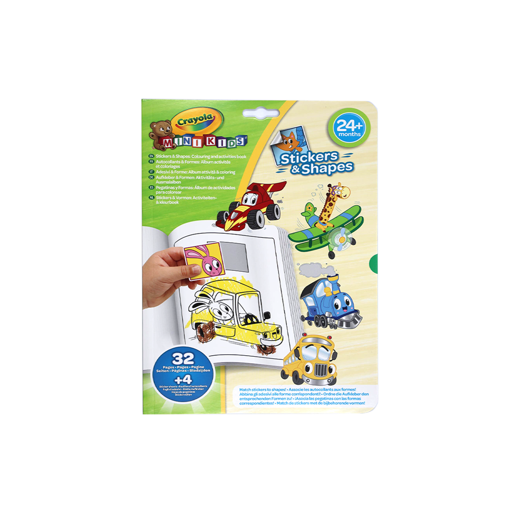 CRAYOLA - ALBUM COLORI E FORME WHIMSICAL WHEELS MINI KIDS  24+ MONTHS