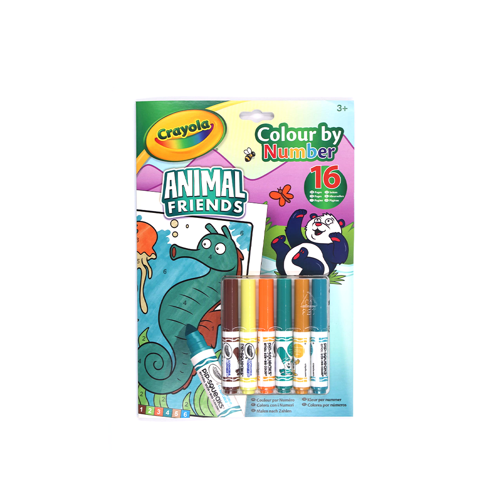 CRAYOLA - ALBUM DA COLORARE CON I NUMERI ANIMAL FRIENDS 3+ CRAYOLA - ALBUM DA COLORARE CON I NUMERI ANIMAL FRIENDS 3+