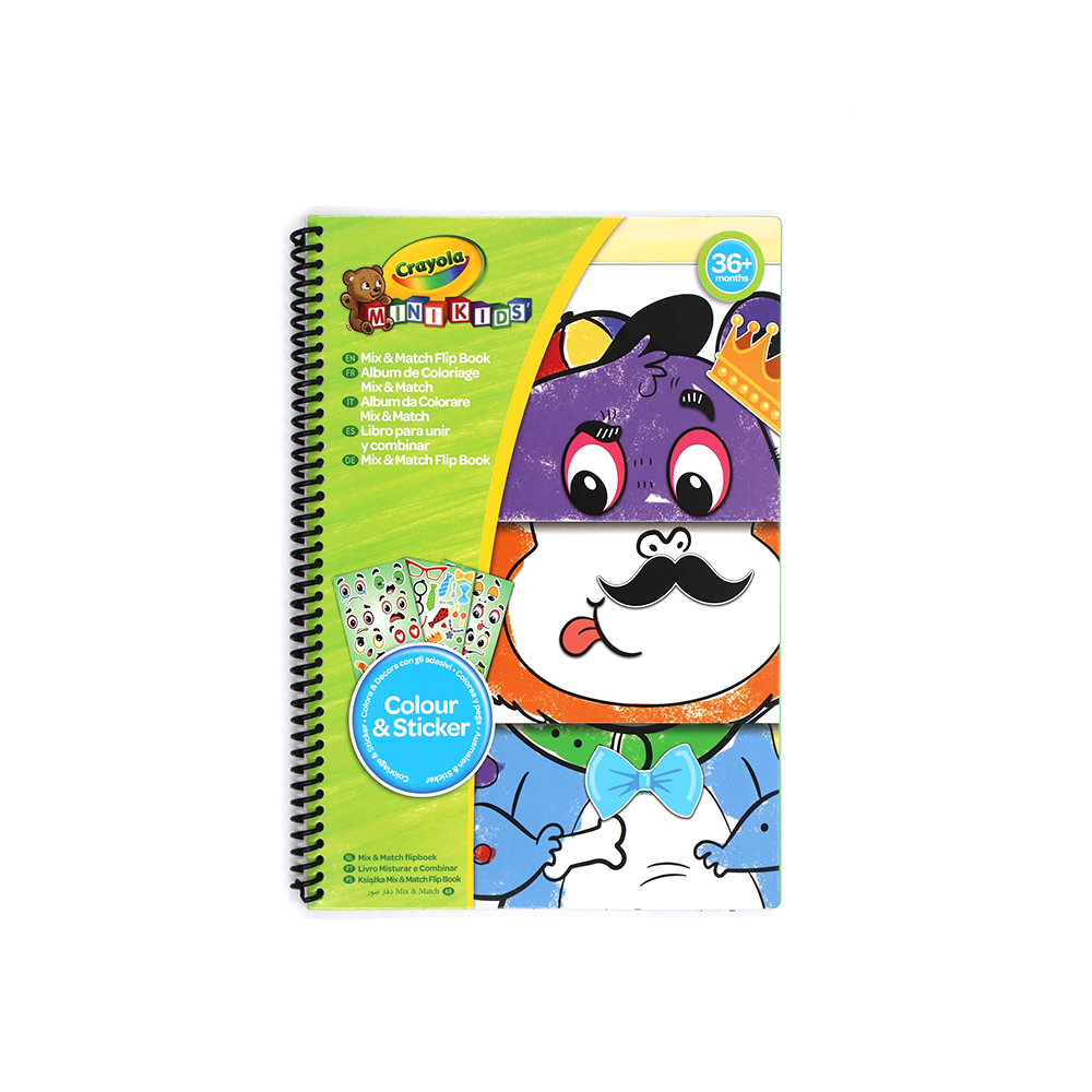 CRAYOLA - ALBUM DA COLORARE  MINI KIDS MIX & MATCH FLIP BOOK