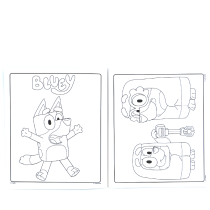 CRAYOLA - ALBUM ADESIVI - COLORING BLUEY 3+