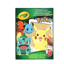 CRAYOLA - ALBUM ADESIVI E DA COLORARE POKEMAN 3+