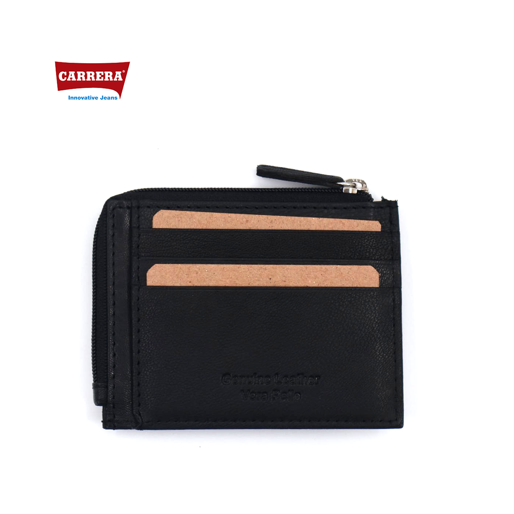 CARRERA - PORTACARTE CON ZIP UOMO IN PELLE*