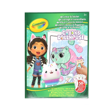 CRAYOLA - ALBUM ADESIVI-COLORING GABBY'S DOLLHOUSE 3+