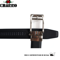 EL CHARRO - CINTURA IN TPU (POLIURETANO TERMOPLASTICO) FIBBIA CANNA FUCILE A SCORRIMENTO