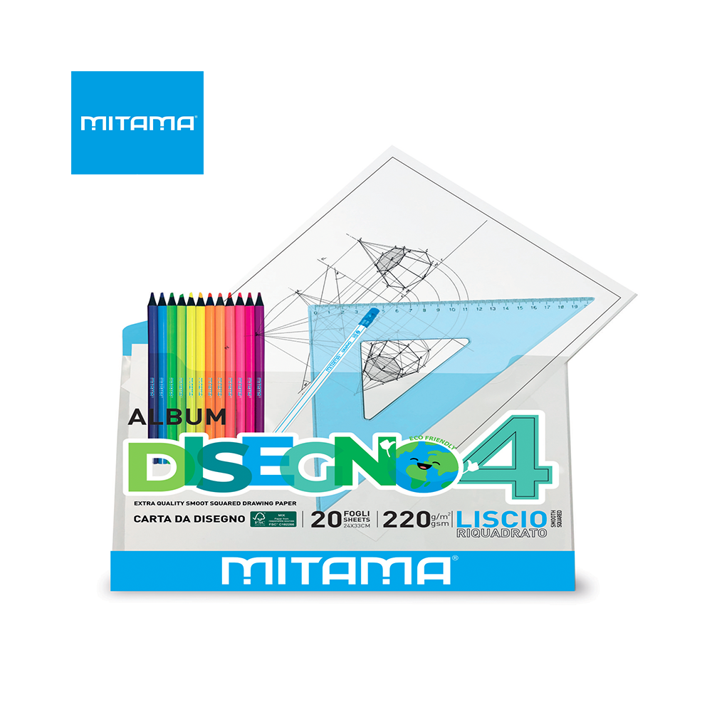 MITAMA - ALBUM DISEGNO ECOBUS. FSC,LISCIO RIQUADRATO 20 FG.24X33 GR 220 MITAMA - ALBUM DISEGNO ECOBUS. FSC,LISCIO RIQUADRATO 20 FG.24X33 GR 220