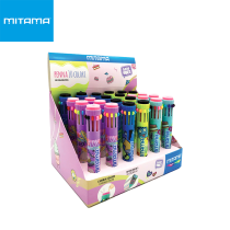 MITAMA - DISPLAY PENNA SCATTO 10 COLORI TOP TEN, FUSTO FANTASIA, DA 24 PZ