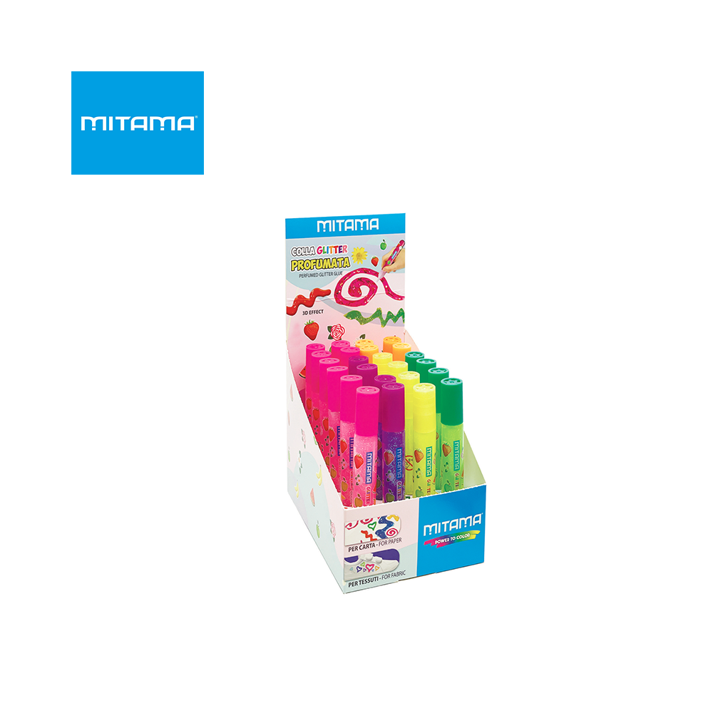 MITAMA - DISPLAY COLLE PROFUMATE GLITTER DA 24 PZ MITAMA - DISPLAY COLLE PROFUMATE GLITTER DA 24 PZ