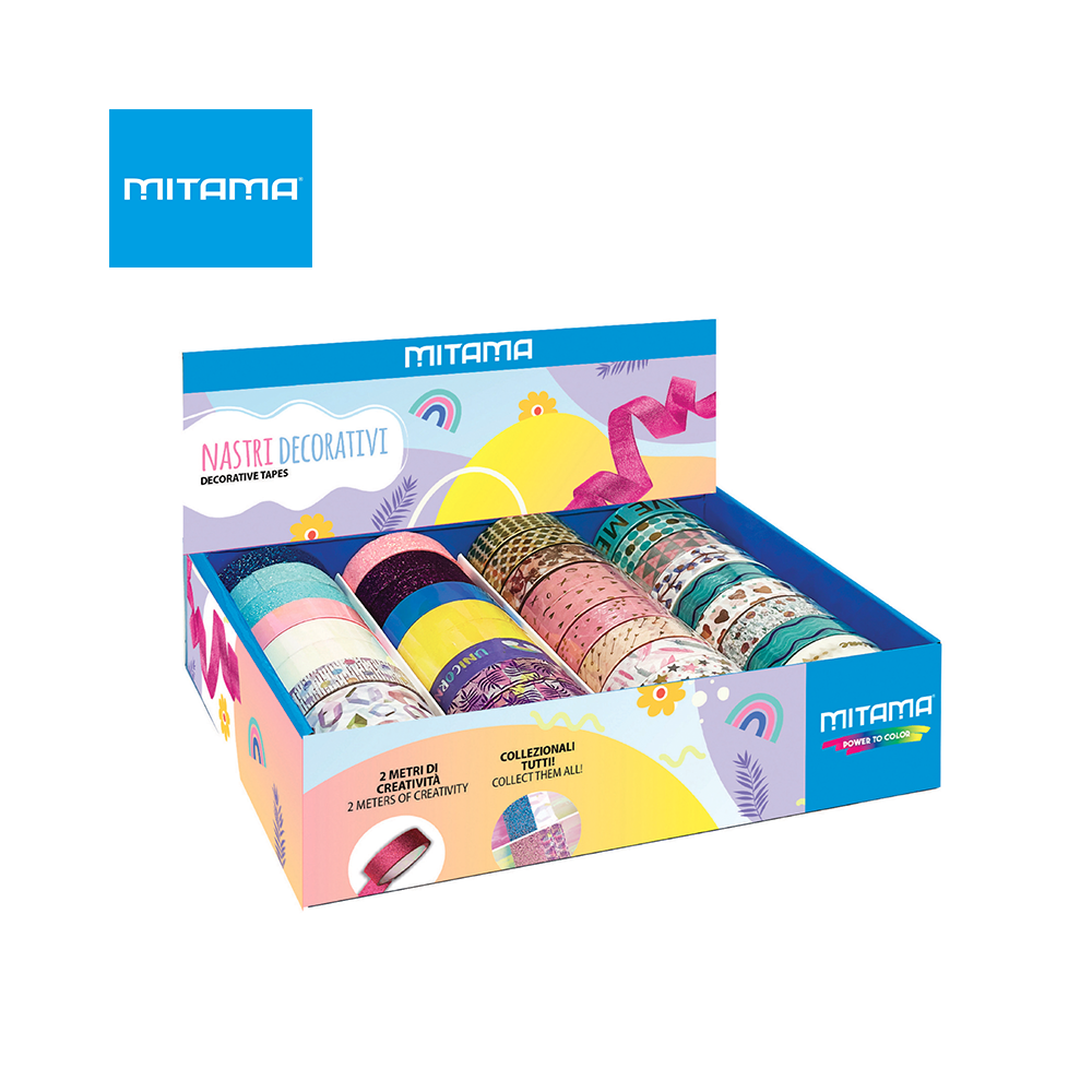 MITAMA - DISPLAY NASTRI GLITTERATI DA 36 PZ MITAMA - DISPLAY NASTRI GLITTERATI DA 36 PZ
