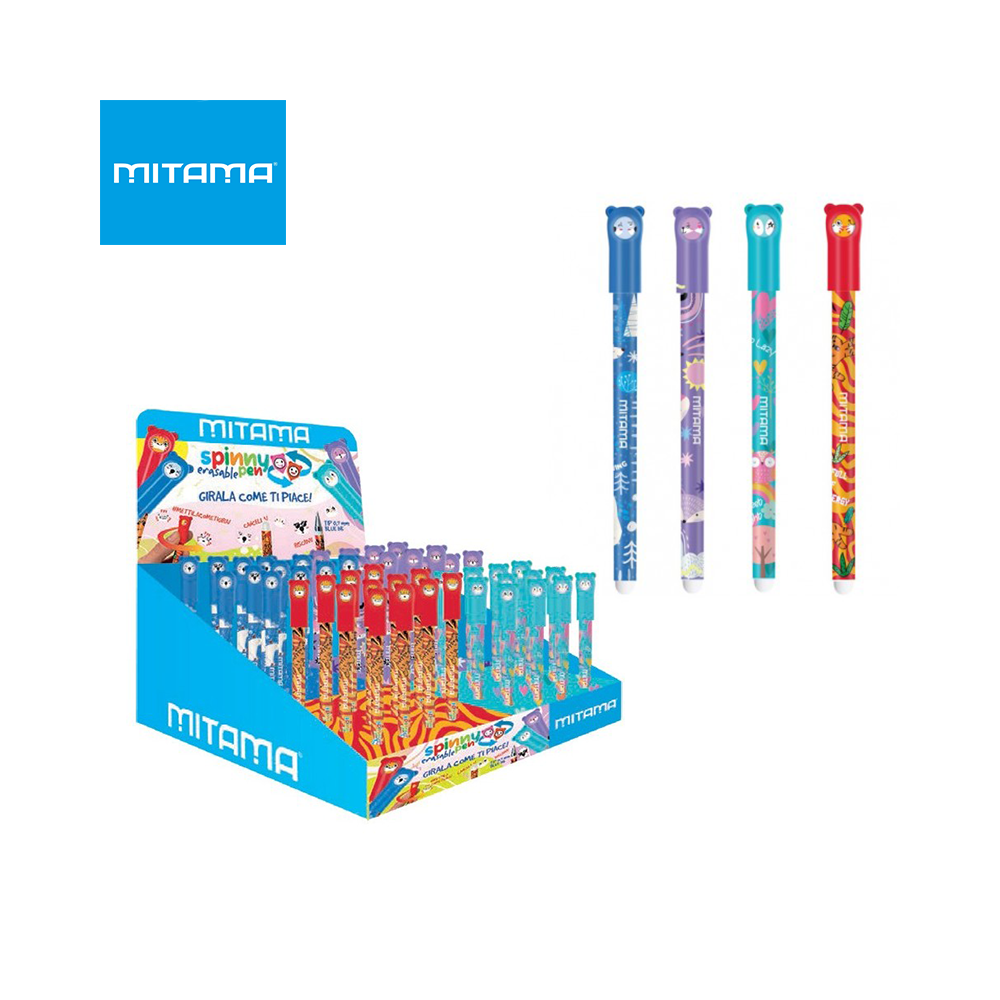MITAMA - KIT CON DISPLAY 72 PENNE CANCELLABILI SPINNY MITAMA - KIT CON DISPLAY 72 PENNE CANCELLABILI SPINNY