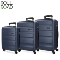 ROLL ROAD - ABS SET 3 VALIGIE CON  4 RUOTE FLEX