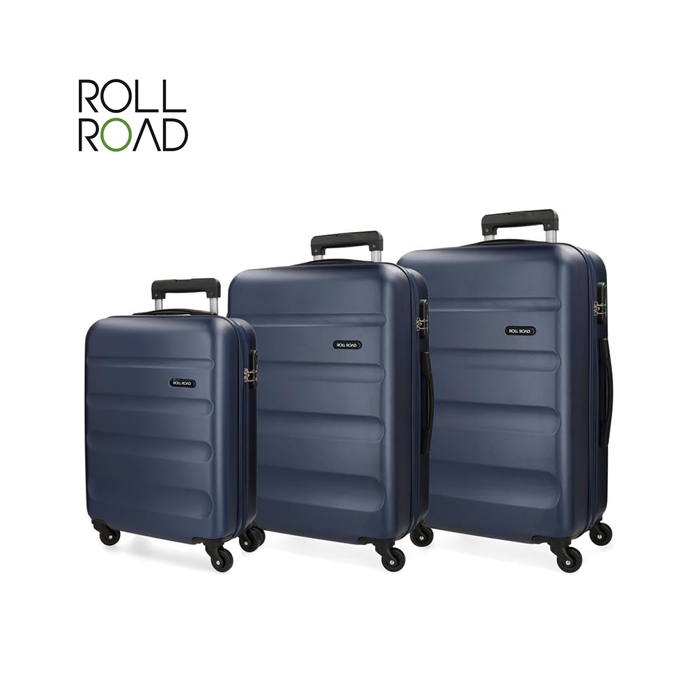 ROLL ROAD - ABS SET 3 VALIGIE CON 4 RUOTE FLEX ROLL ROAD - ABS SET 3 VALIGIE CON 4 RUOTE FLEX
