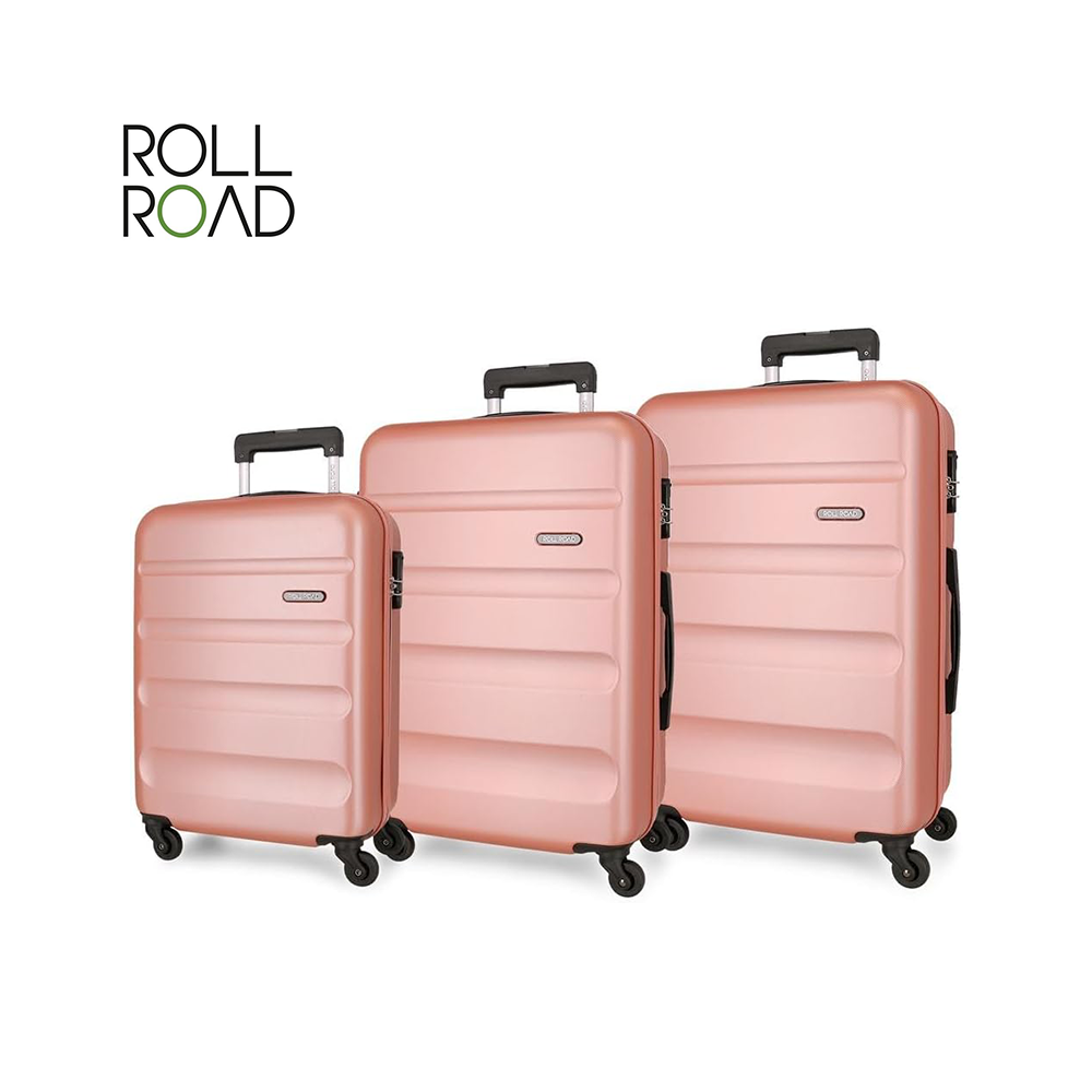 ROLL ROAD - ABS SET 3 VALIGIE CON 4 RUOTE FLEX ROLL ROAD - ABS SET 3 VALIGIE CON 4 RUOTE FLEX