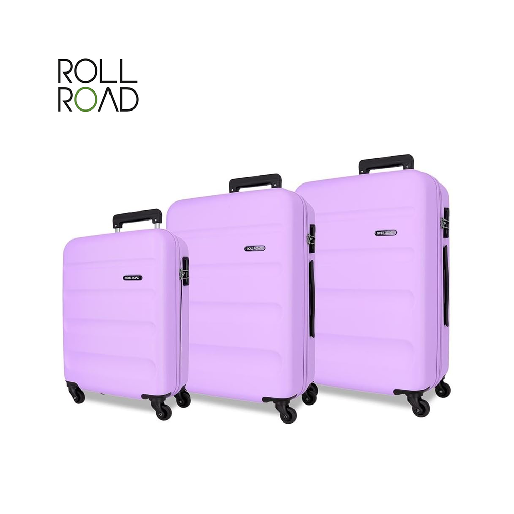 ROLL ROAD - ABS SET 3 VALIGIE CON 4 RUOTE FLEX ROLL ROAD - ABS SET 3 VALIGIE CON 4 RUOTE FLEX