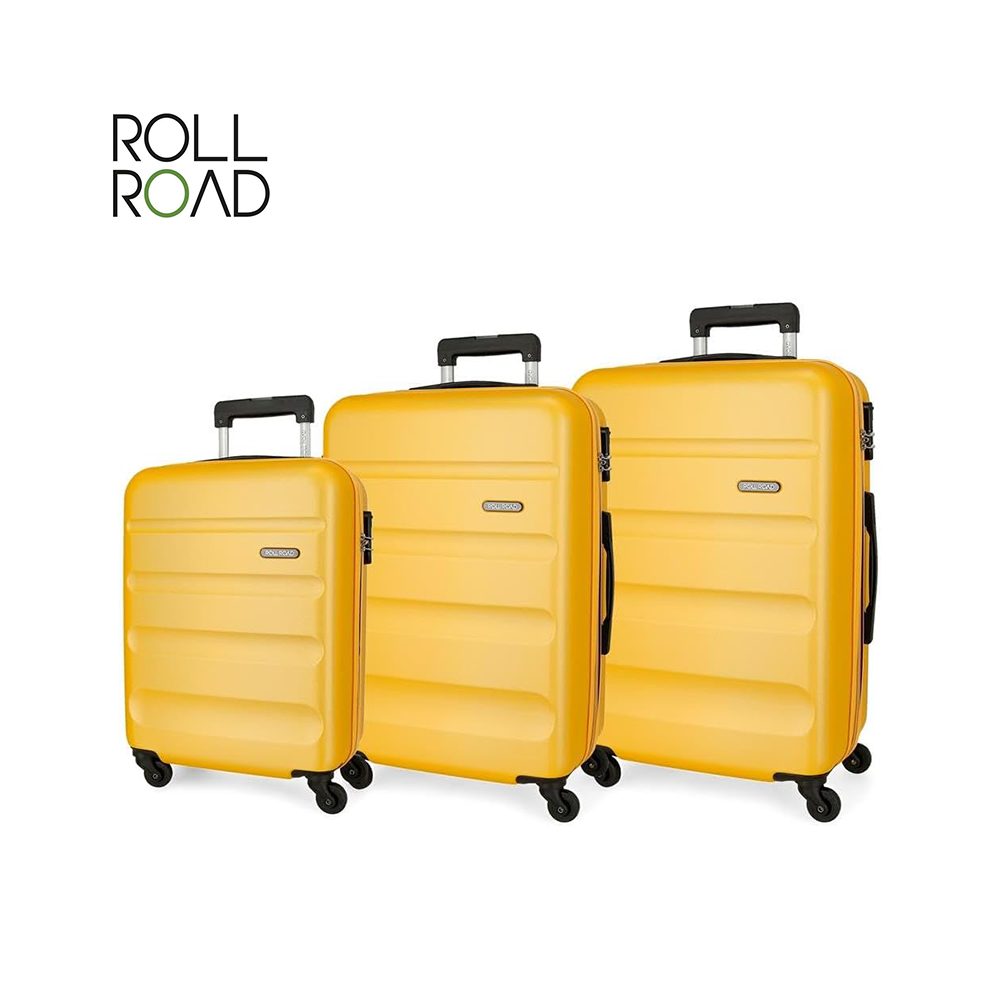 ROLL ROAD - ABS SET 3 VALIGIE CON 4 RUOTE FLEX ROLL ROAD - ABS SET 3 VALIGIE CON 4 RUOTE FLEX