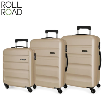 ROLL ROAD - ABS SET 3 VALIGIE CON  4 RUOTE FLEX