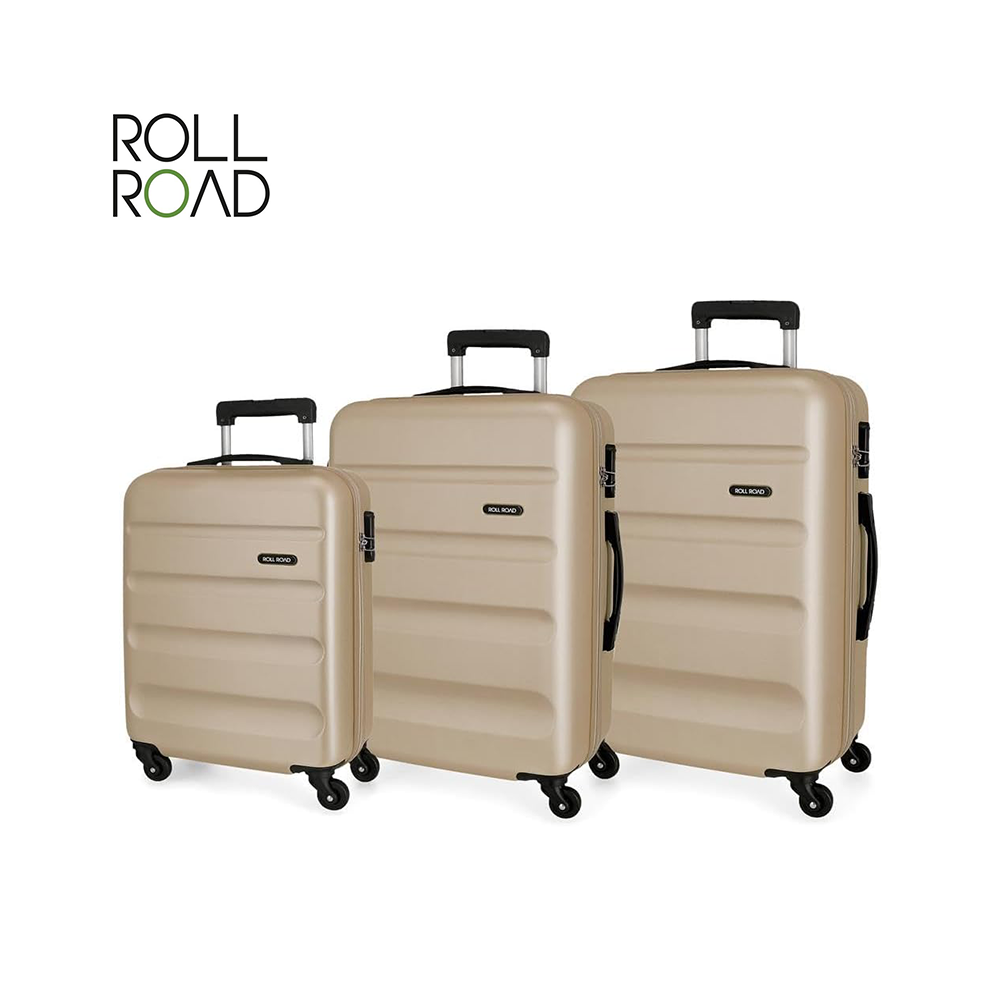 ROLL ROAD - ABS SET 3 VALIGIE CON 4 RUOTE FLEX ROLL ROAD - ABS SET 3 VALIGIE CON 4 RUOTE FLEX